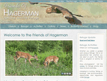 Tablet Screenshot of friendsofhagerman.com